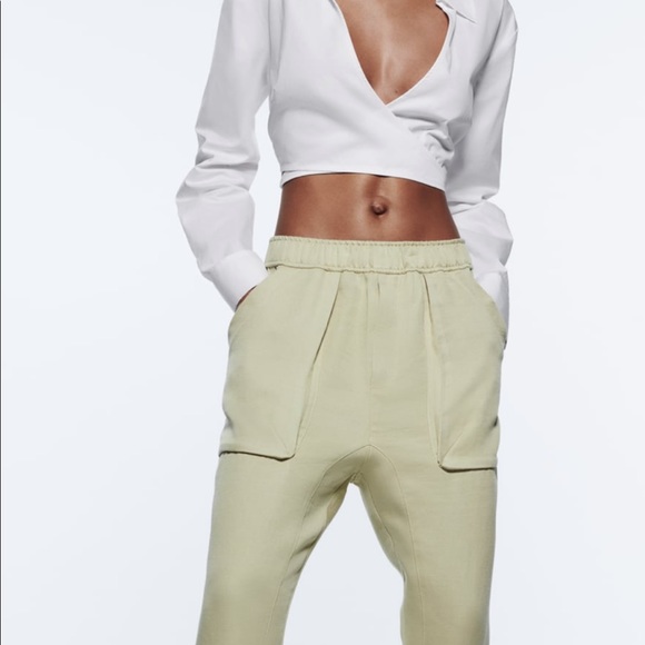 New with tags Zara high waisted pants with pockets - Picture 7 of 10